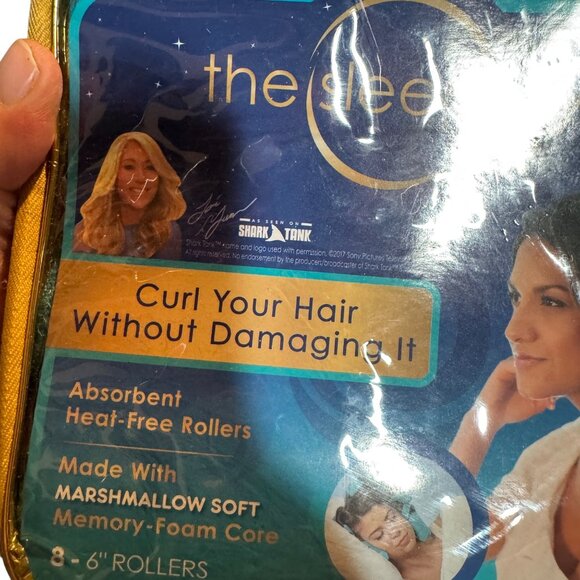 The Sleep Styler Large Curlers Heat-Free Marshmallow Soft Memory Foam For Long/T - Picture 3 of 9